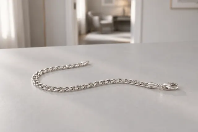 Vitguld i guld som ligger på ett ljust bord